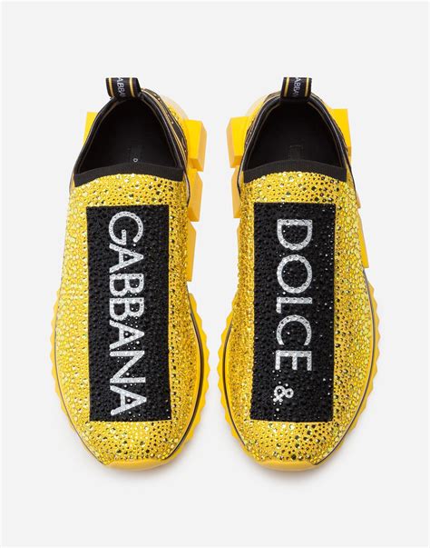 dolce and gabbana sorrento sneakers yellow